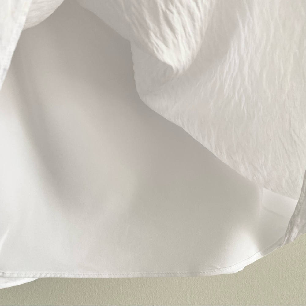 French Connection Linen White One-Shoulder Dress - Picture 5 of 6